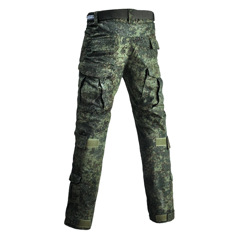 Pantalon tactique camouflage russe avec genouillères