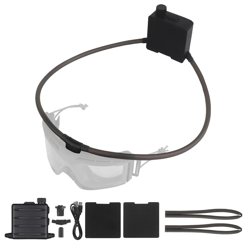Ventilateur anti-buée USB-C pour lunettes Airsoft – YHKEMA – vue 1