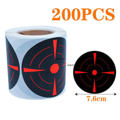 Rouleau de 200 cibles réactives autocollantes – 7,5 cm