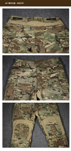 Tenue tactique camouflage – chemise et pantalon selon variante