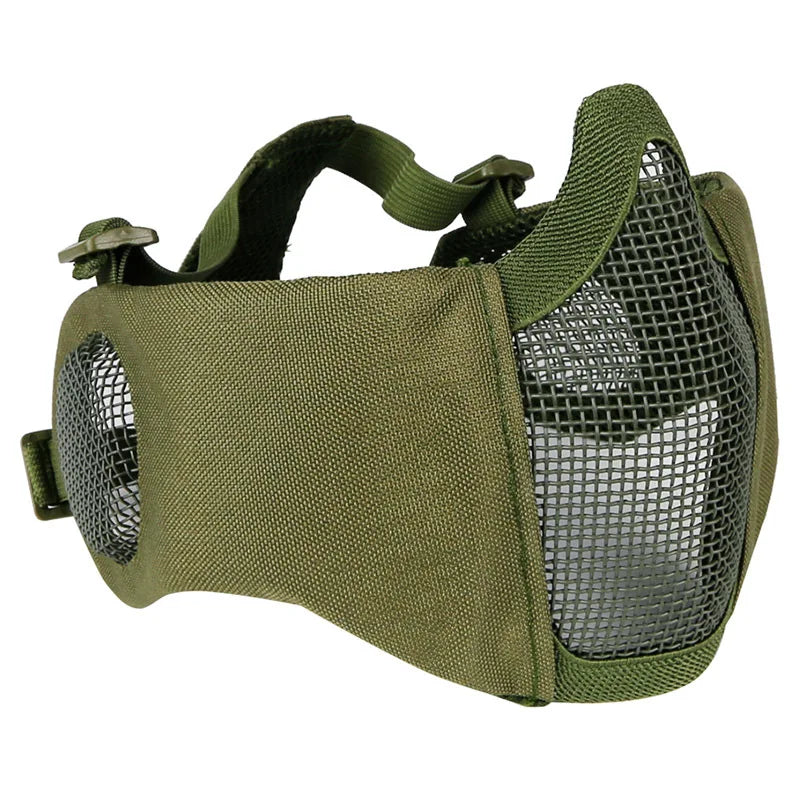 Masque grillagé demi-visage Airsoft – Vert