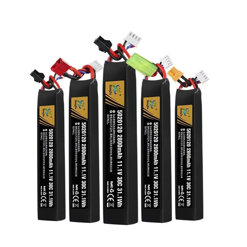 Batterie LiPo 11,1 V 2 800 mAh 30C – Connecteur au choix
