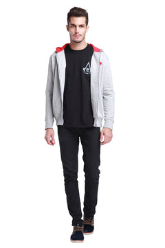 Sweat zippé à capuche Assassin’s Creed III – Blanc