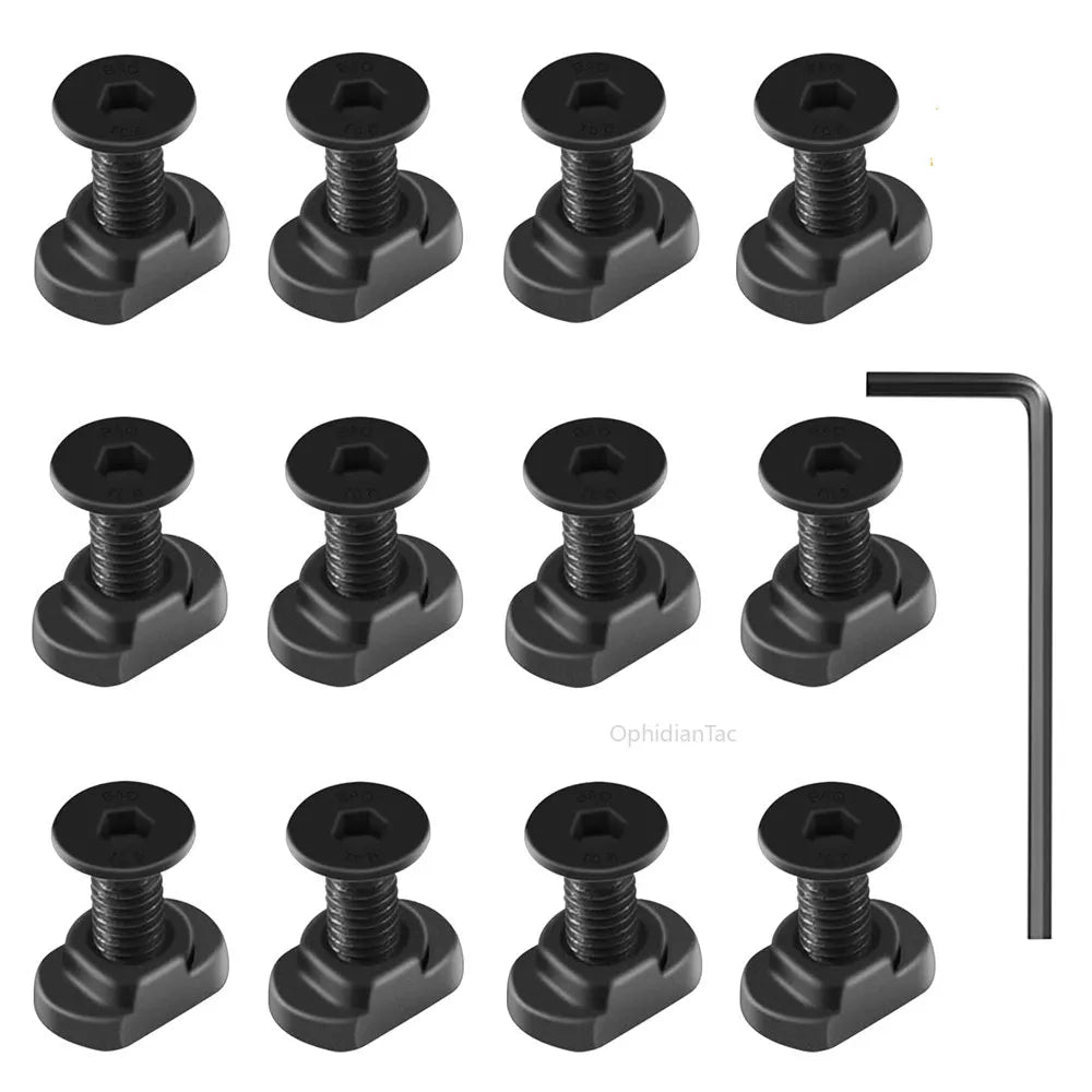 Kit de remplacement M-LOK – 10 vis, 10 écrous en T et clé