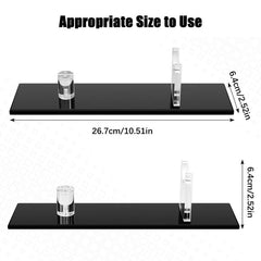 Présentoir acrylique transparent avec base noire