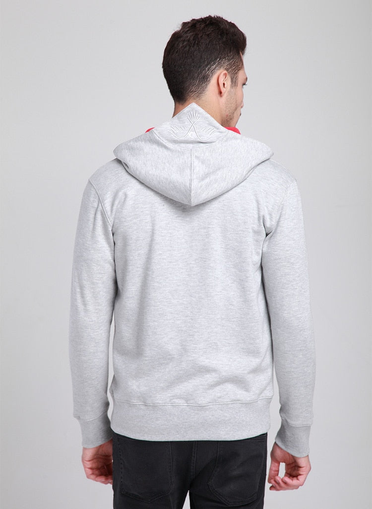 Sweat zippé à capuche Assassin’s Creed III – Blanc