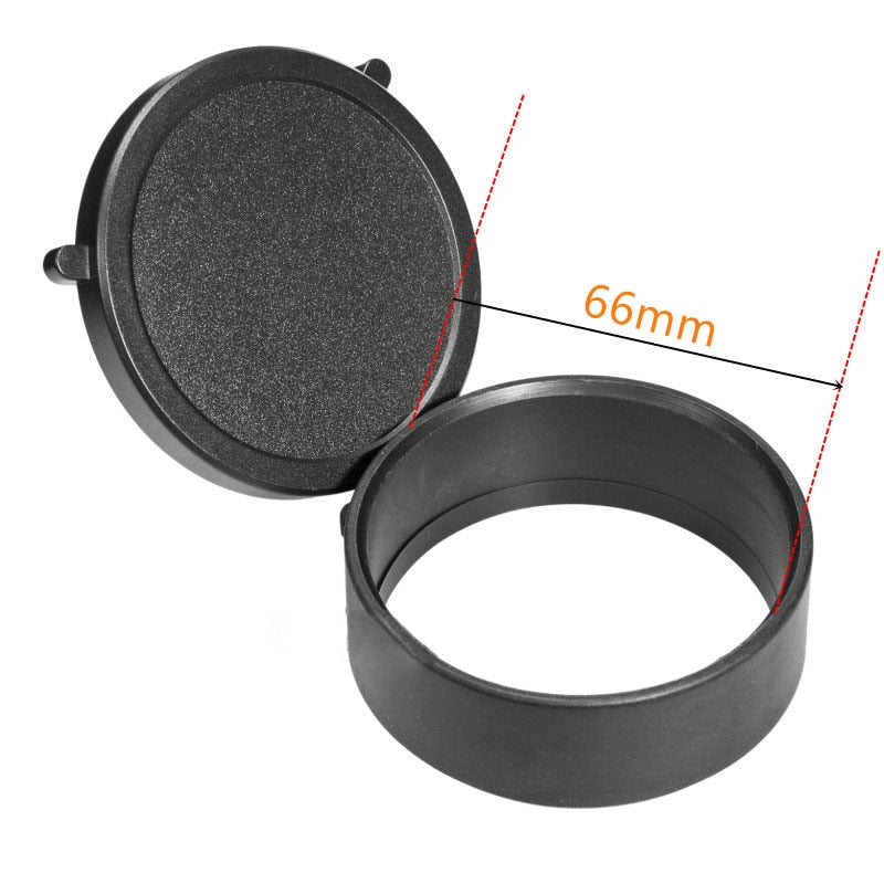 Couvre-objectif rabattable pour lunette, diamètre 25 à 69 mm