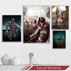 Impressions sur toile Assassin Brotherhood, Black Flag, Valhalla, Odyssey, Révélation