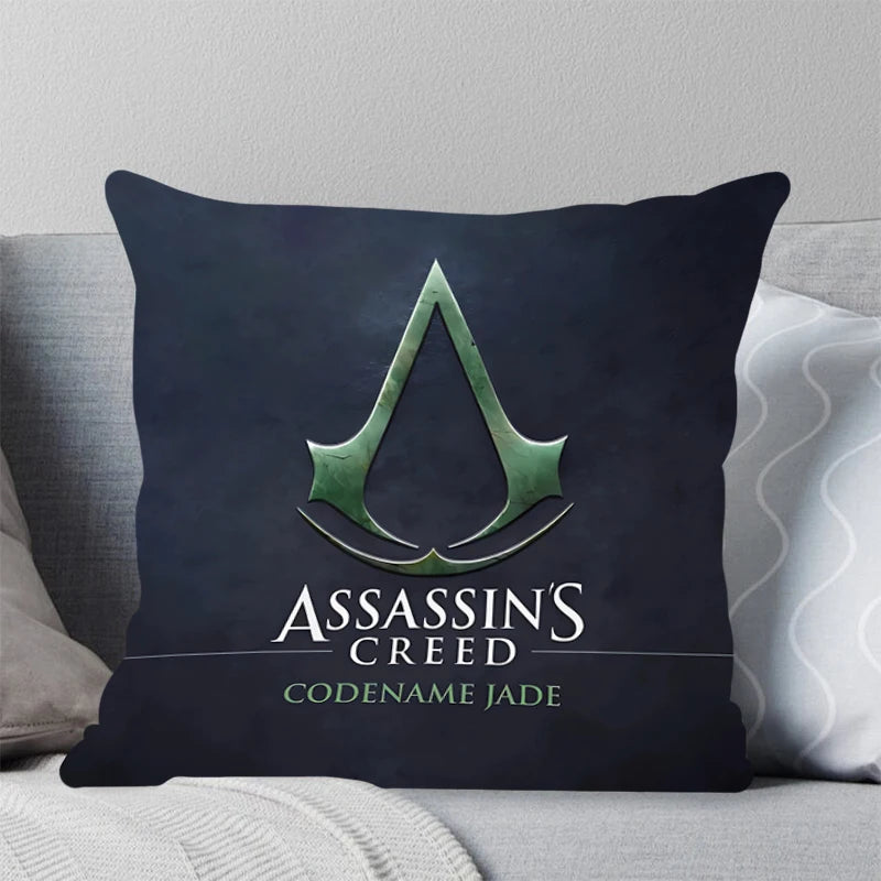 Housse de coussin Assassin's Creed Codename JADE, taie d'oreiller carrée