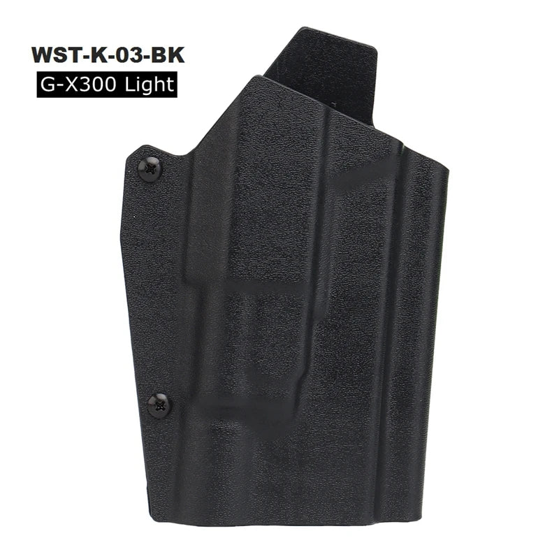 Holster rigide droitier à dégagement rapide – Références K-01 à K-14