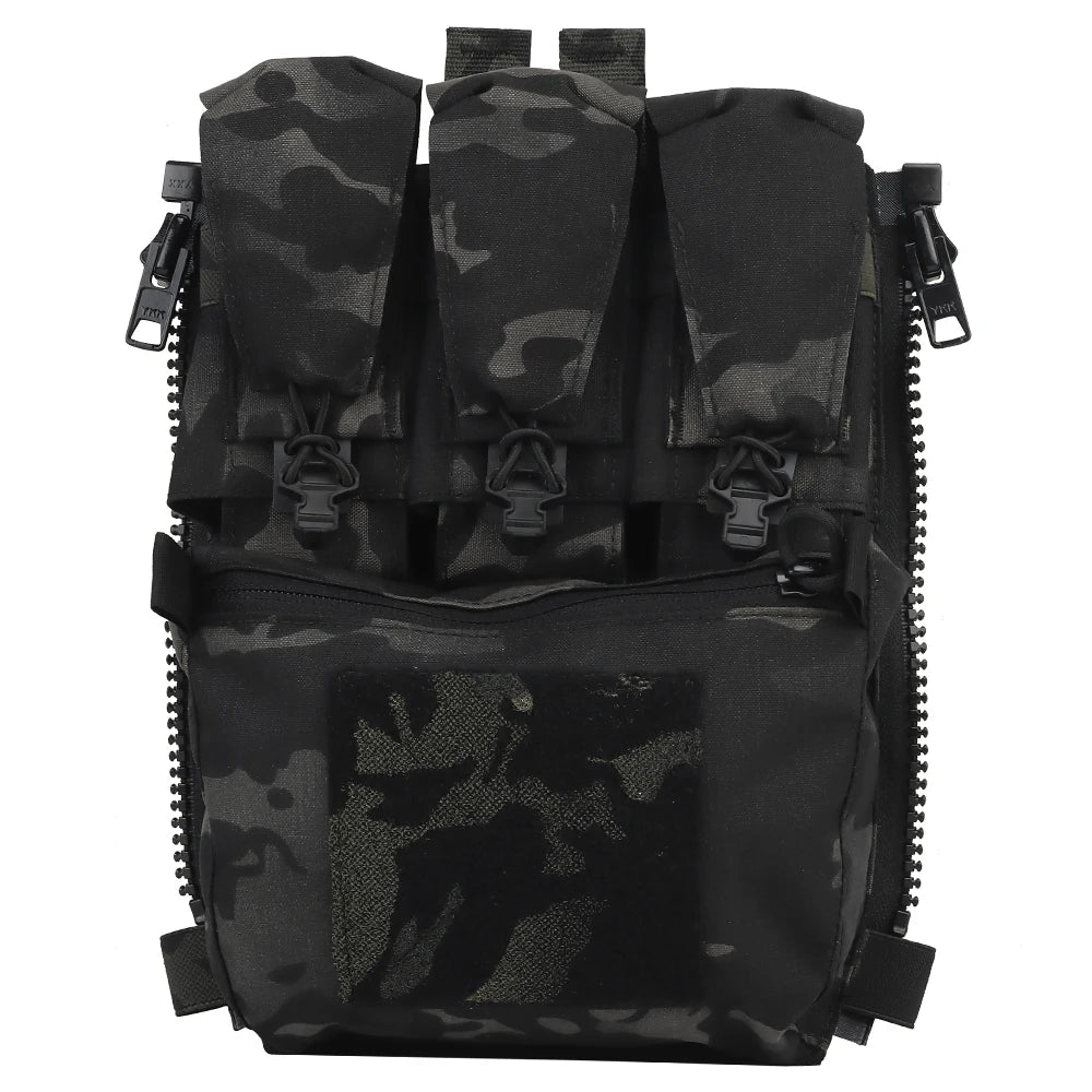 Panneau arrière zippé pour plate carrier FCPC – poche utilitaire