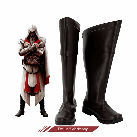 Bottes Assassin's Creed Brotherhood - Ezio Auditore, noir, toutes tailles