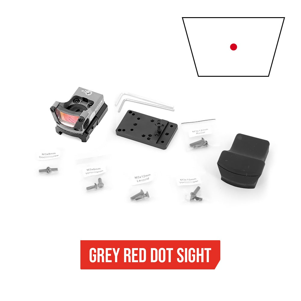 Viseur reflex type RMR 1× – Point rouge ou vert