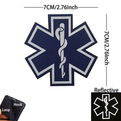 Patch médic Airsoft – 13 Serpent Bleu