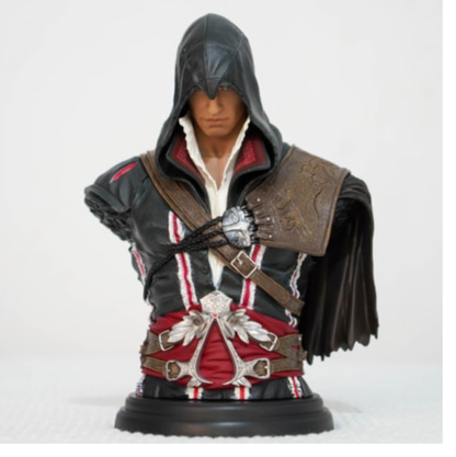 Figurine / Buste Ezio Auditore Noir, Figurine collector "The Ezio Collection",  Assassin's Creed 2