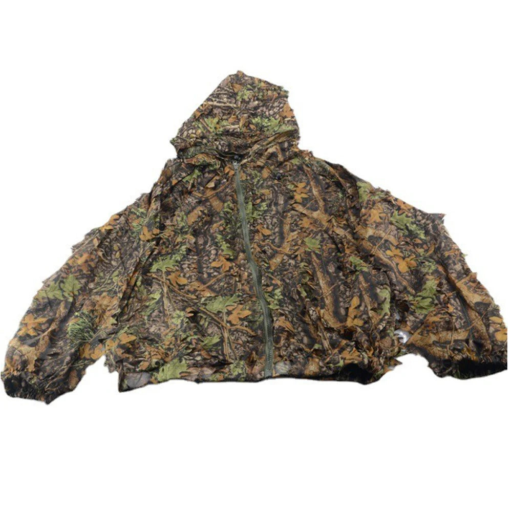 Tenue Ghillie camouflage polyester – ensemble haut + pantalon