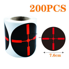Rouleau de 200 cibles réactives autocollantes – 7,5 cm
