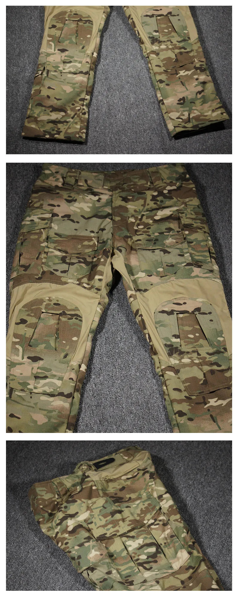 Tenue tactique camouflage – chemise et pantalon selon variante