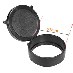 Couvre-objectif rabattable pour lunette, diamètre 25 à 69 mm