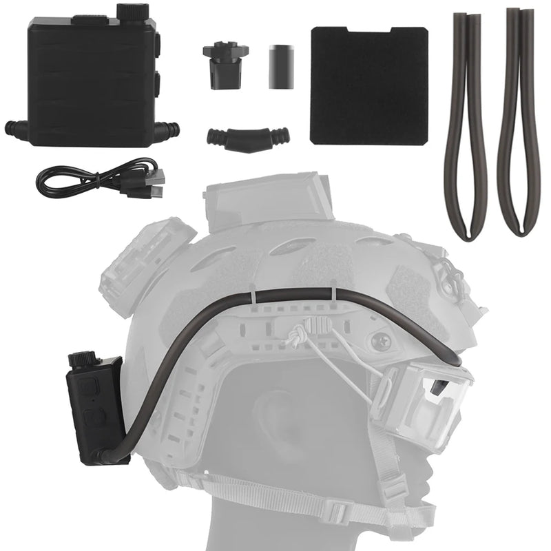 Kit anti-buée à ventilateur pour lunettes et masque Airsoft