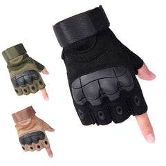 Gants demi-doigts coqués en cuir synthétique – M à XL