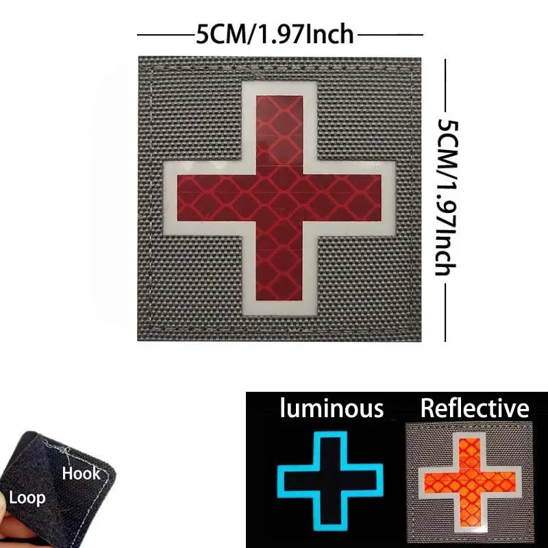 Patch médic Airsoft – 37 Croix Grise