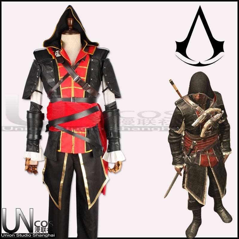 Costume Edward Kenway Version Noir et rouge Assassin's Creed IV Black flag