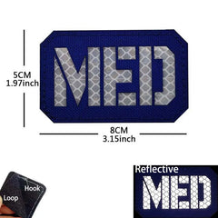 Patch médic Airsoft – 19 MED Bleu