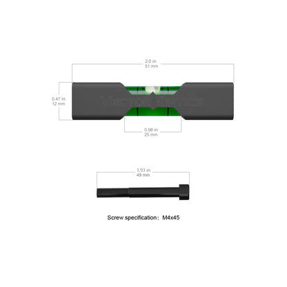 Niveau à bulle universel à montage plat, X-ACCU - Vector Optics