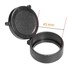 Couvre-objectif rabattable pour lunette, diamètre 25 à 69 mm