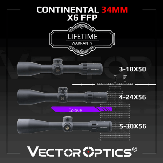 Lunette Continental FFP 34 mm SCFF-40/41/43 Vector Optics – visuel 1
