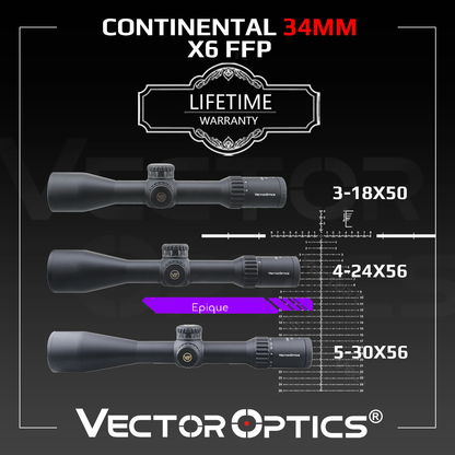 Lunette de visée Continental FFP 34 mm - Vector Optics