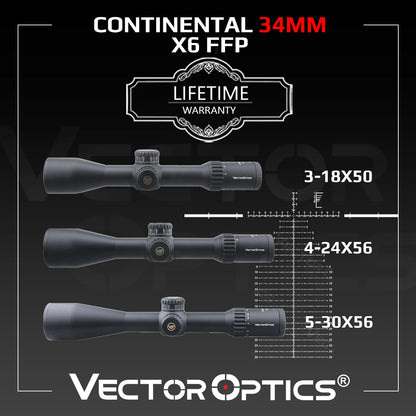 Lunette de visée Continental FFP 34 mm - Vector Optics