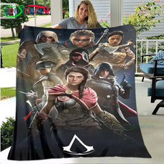 Plaid Assassin’s Creed imprimé – 33 motifs, 3 tailles