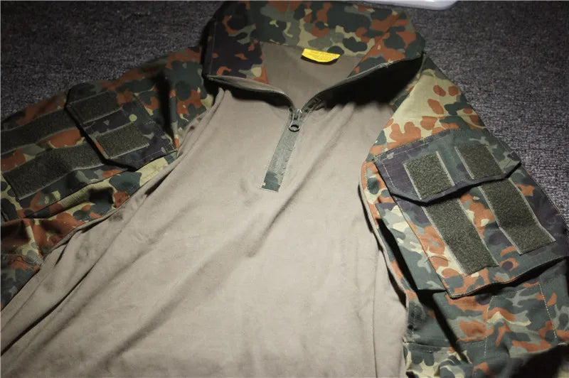 Tenue tactique camouflage – chemise et pantalon selon variante