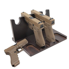 Présentoir en bois pour 1 à 4 répliques de poing Airsoft