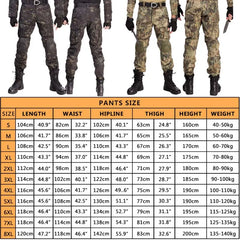 Pantalon tactique camouflage russe avec genouillères