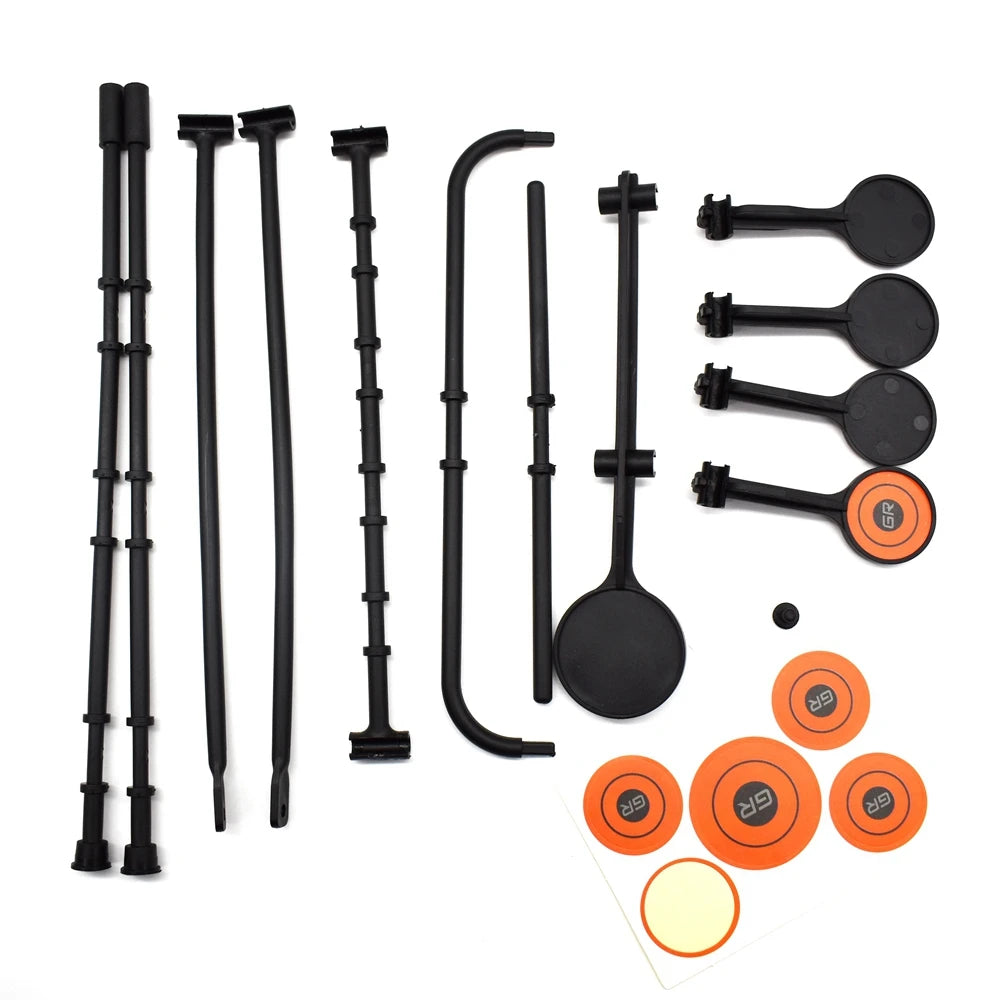 Cible Airsoft basculante 5 plateaux à réarmement