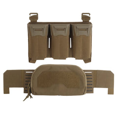 Placard triple chargeur MOLLE – Ensemble Coyote Brown