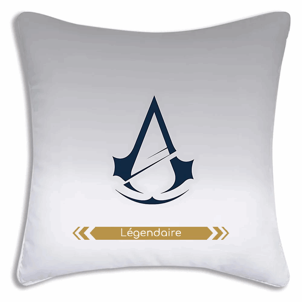 Housse de coussin Assassin's Creed Unity, taie d'oreiller carrée
