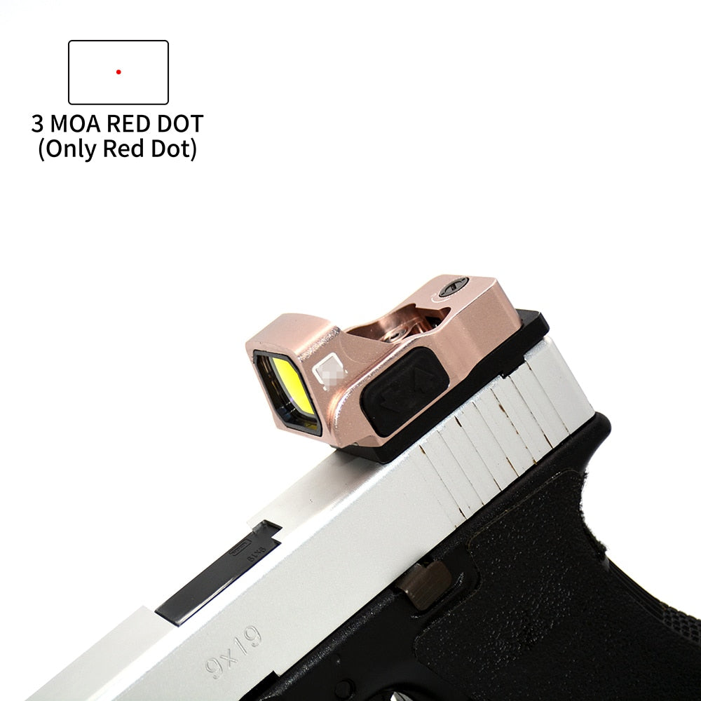 Viseur reflex 1× avec monture type Glock – Point rouge ou vert