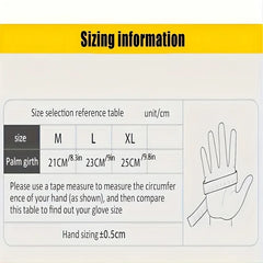 Gants tactiques à doigts complets en polyester – S à XL