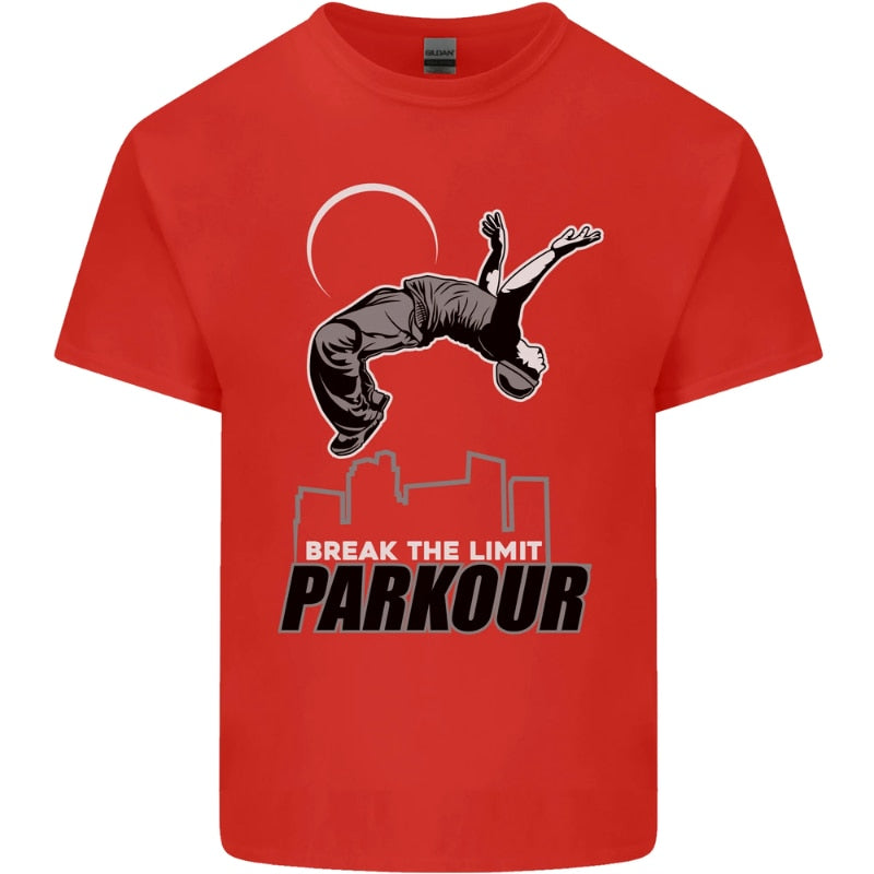 T-Shirt Parkour Free Running "Break the limite" pour enfants