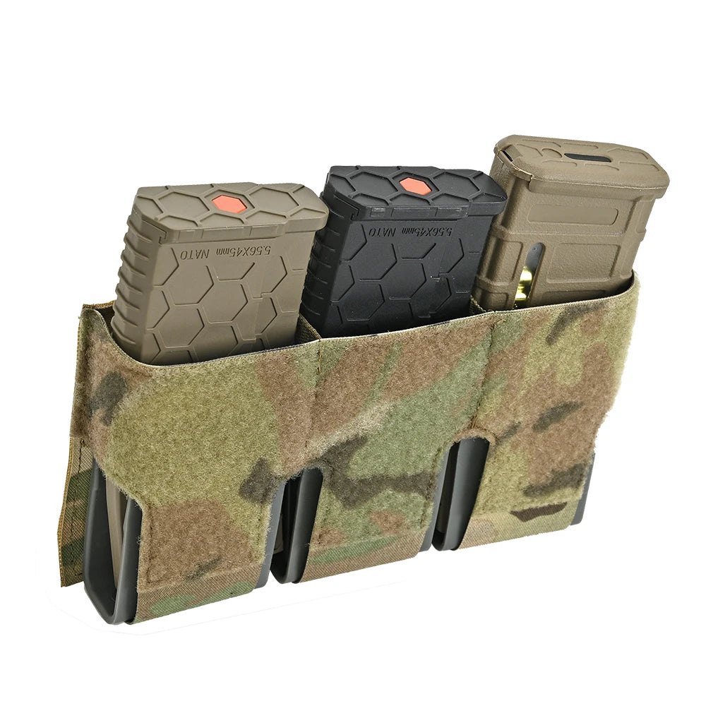Porte-chargeurs triple 5,56 MOLLE avec inserts – KTS