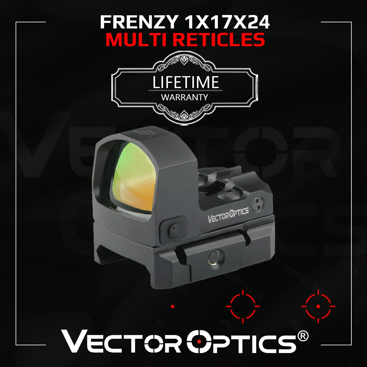 Viseur point rouge Frenzy-S 1×17×24 MOS – Vector Optics SCRD-M43