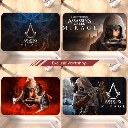 Tapis de sol Assassin's Creed Mirage, Super absorbant et antidérapant