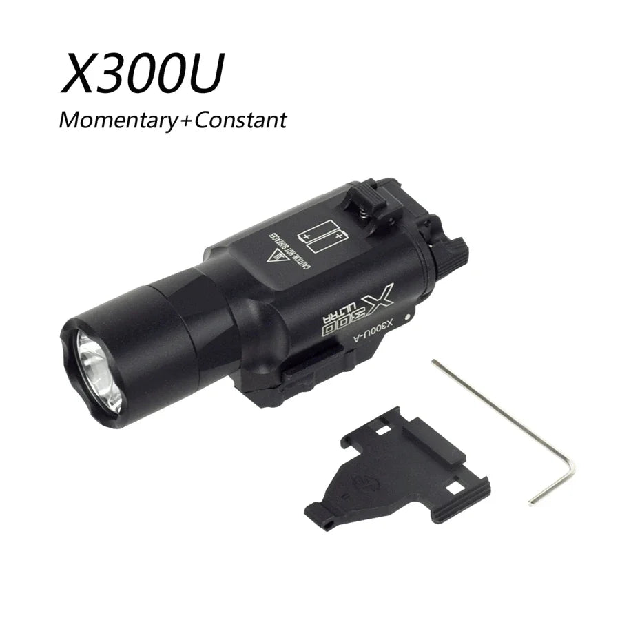 Holster Airsoft type Glock 17 / 19 pour lampe X300 / X300U – plateforme QLS