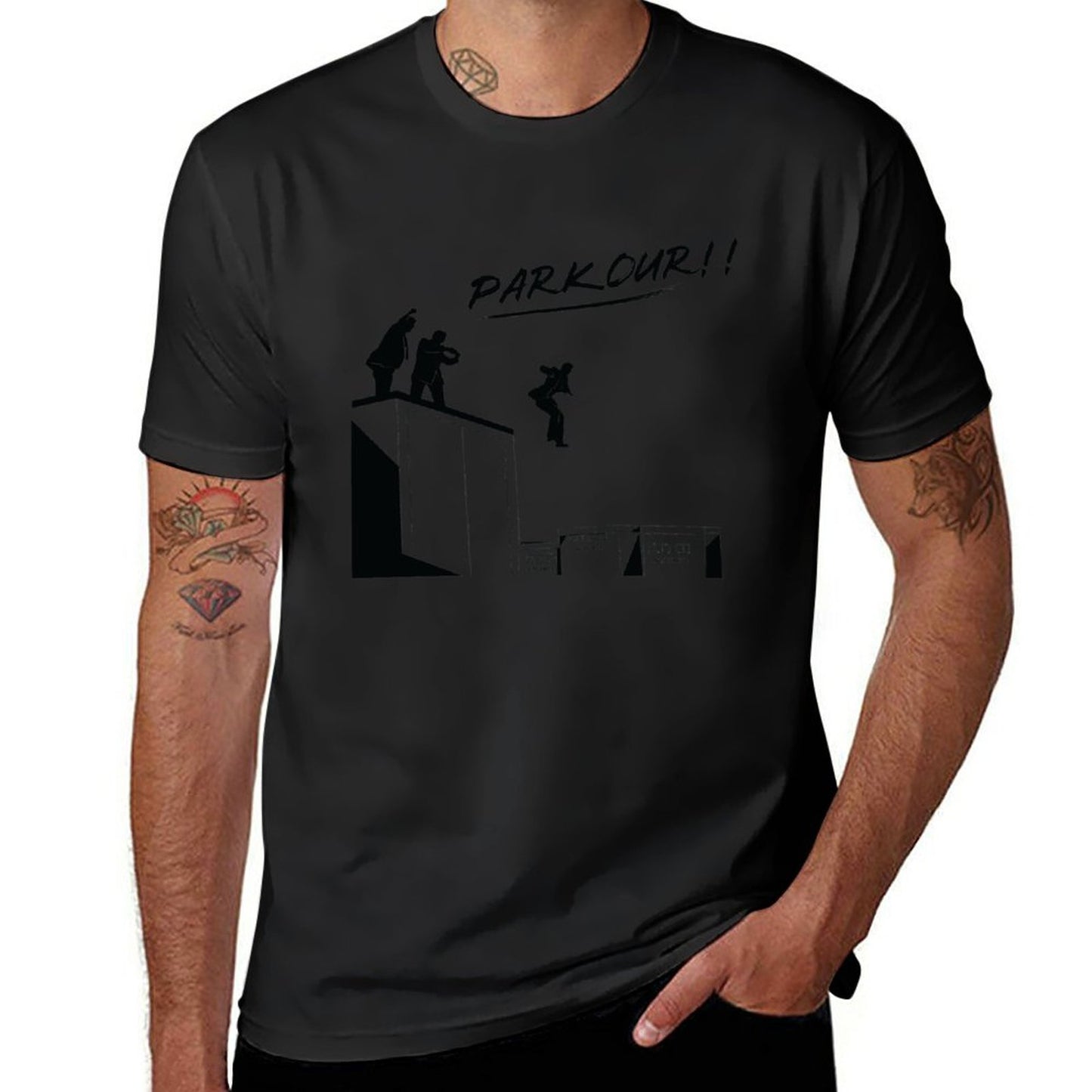 T-shirt Imprimé Parkour