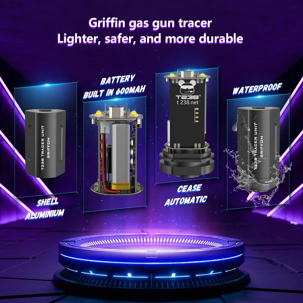 Traceur Airsoft Spitfire Griffon T238 – Noir ou argent
