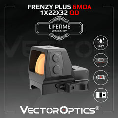 Viseur point rouge Frenzy Plus 1×22×32, 6 MOA – Vector Optics SCRD-65